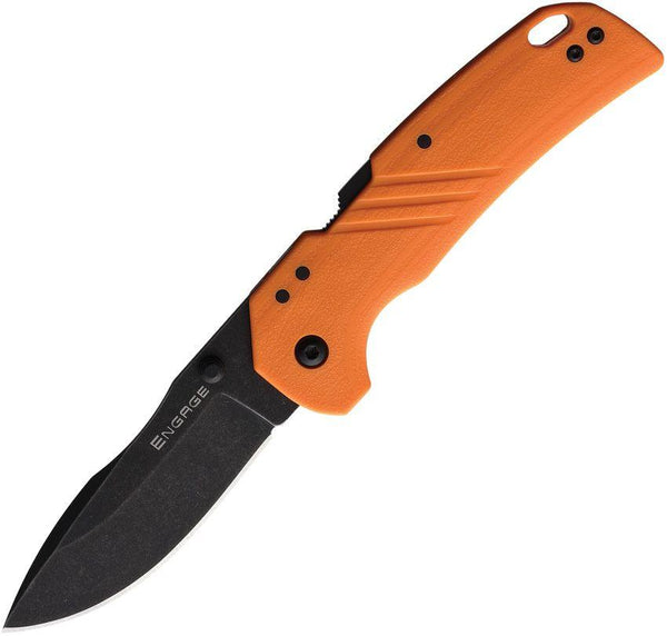 Cold Steel Engage Atlas Lock Orange GFN Clip Point 4116 Stainless Blade - Knives.mx