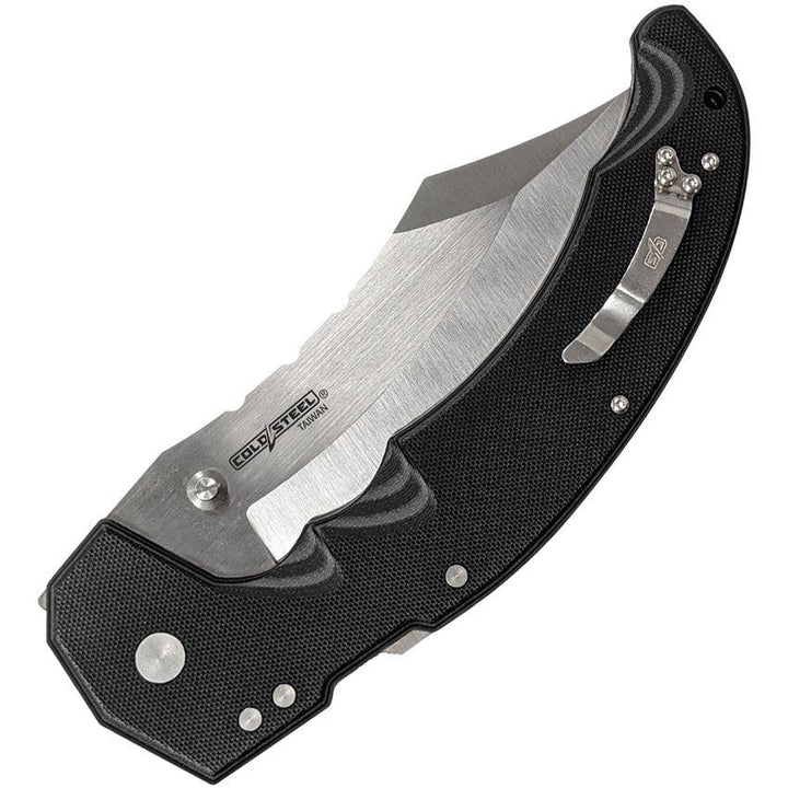 Cold Steel Mayhem Atlas Lock Cleaver Black G10 Satin Clip Point AUS-10A - Knives.mx