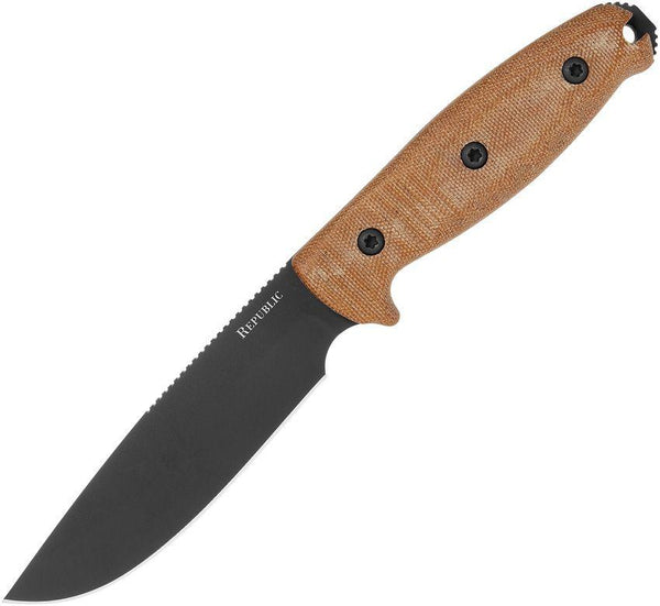 Cold Steel Republic Bushcraft Brown Natural Micarta Drop Point CPM S35VN - Knives.mx