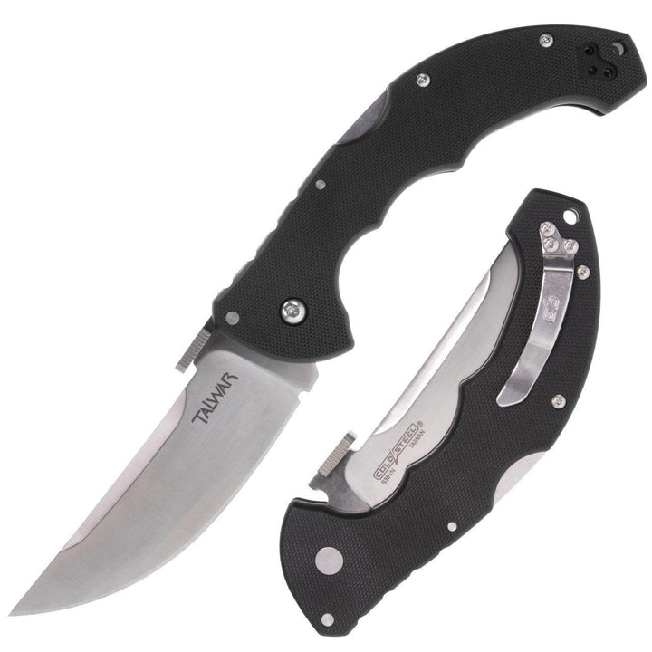 Cold Steel Talwar 4" Tri-Ad Lock Black G10 CPM S35VN - Knives.mx