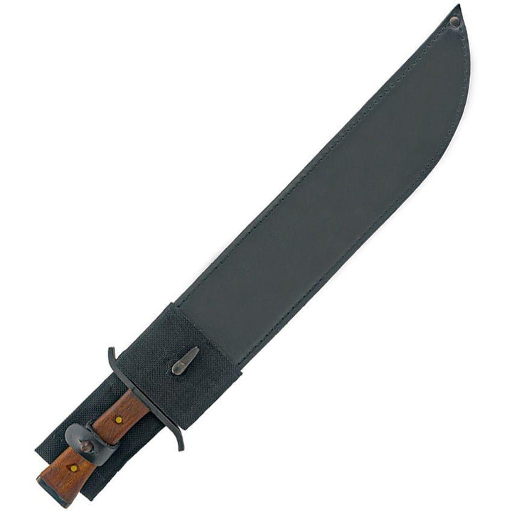 Condor German Aviator Machete Walnut Wood Black Coated 1075HC - Knives.mx