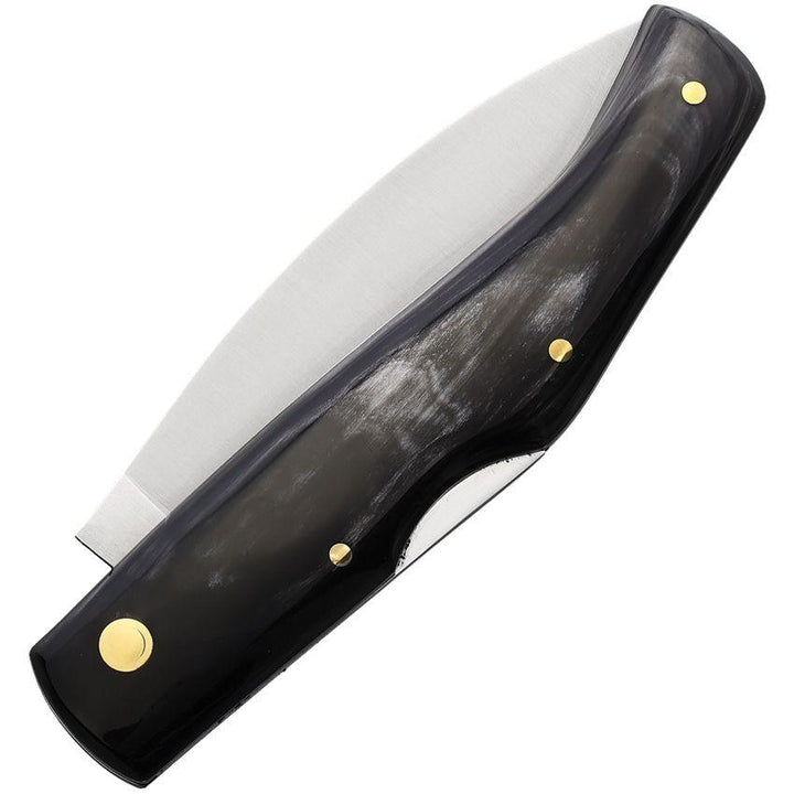 Cudeman Delta Lockback Horn Satin Vanadium Molybdenum Steel - Knives.mx