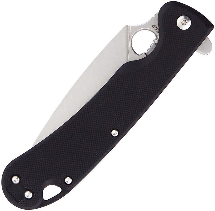 Daggerr Knives Arrow Linerlock Black G10 Stonewash D2 - Knives.mx