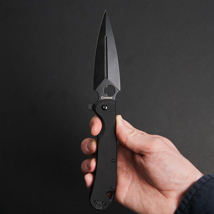 Daggerr Knives Arrow Linerlock Blackout G10 Stonewash D2 - Knives.mx