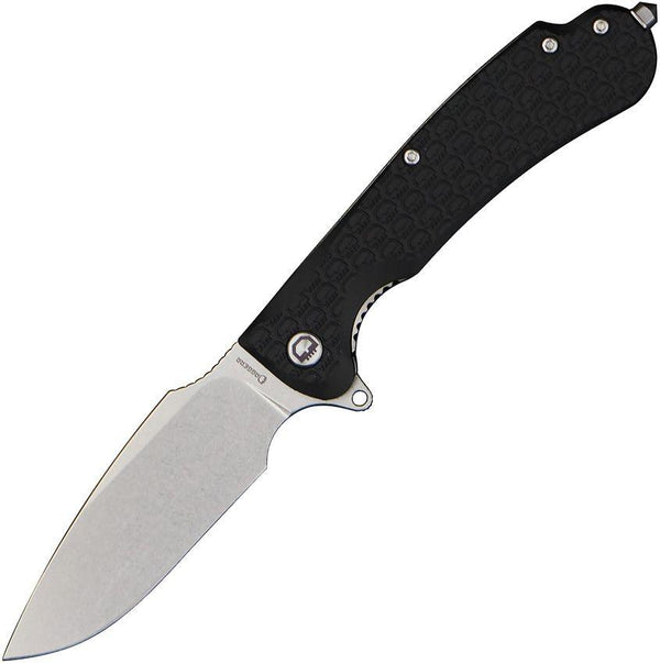 Daggerr Knives Fielder Linerlock Black Textured G10 Stonewash 8Cr14MoV - Knives.mx