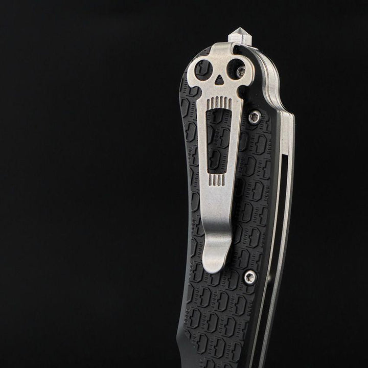 Daggerr Knives Fielder Linerlock Black Textured G10 Stonewash 8Cr14MoV - Knives.mx