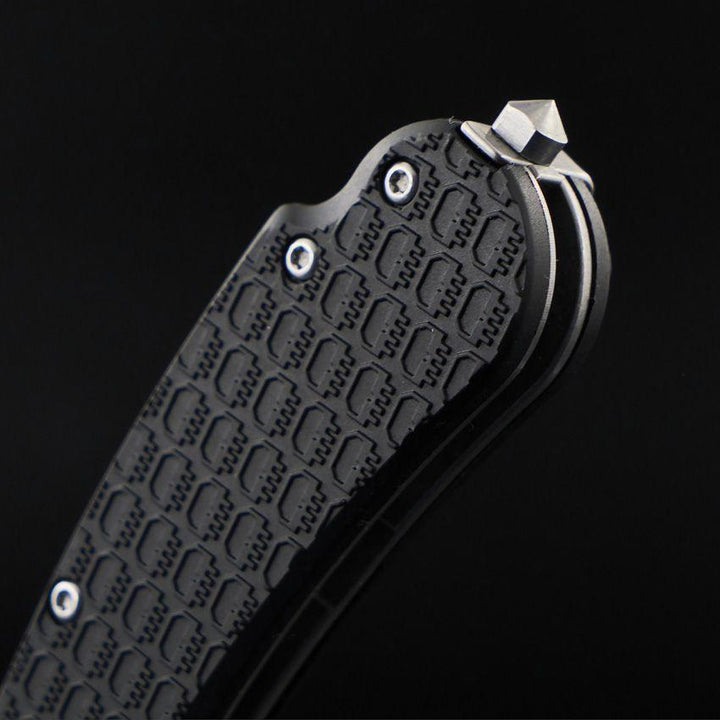 Daggerr Knives Fielder Linerlock Black Textured G10 Stonewash 8Cr14MoV - Knives.mx