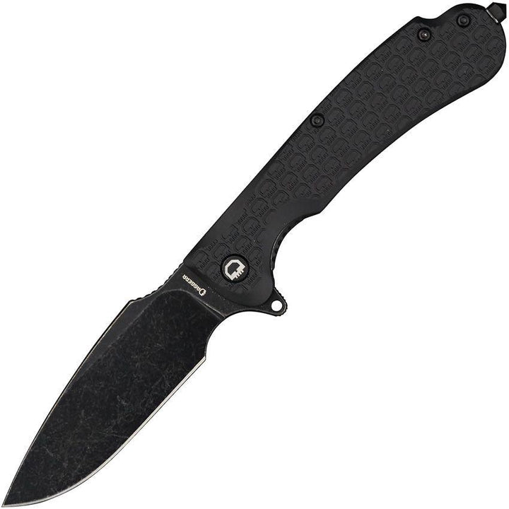 Daggerr Knives Fielder Linerlock Blackout Textured FRN Stonewash 8Cr14MoV - Knives.mx