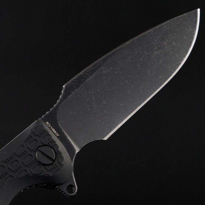 Daggerr Knives Fielder Linerlock Blackout Textured FRN Stonewash 8Cr14MoV - Knives.mx