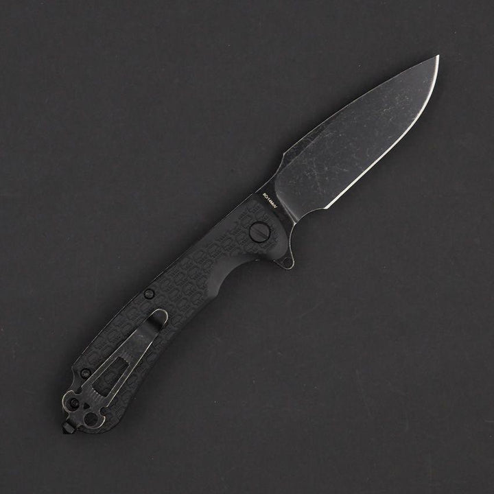 Daggerr Knives Fielder Linerlock Blackout Textured FRN Stonewash 8Cr14MoV - Knives.mx
