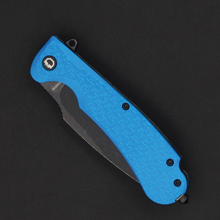 Daggerr Knives Fielder Linerlock Blue Textured FRN Black Stonewash 8Cr14MoV - Knives.mx