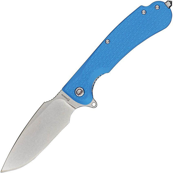 Daggerr Knives Fielder Linerlock Blue Textured G10 Stonewash 8Cr14MoV - Knives.mx