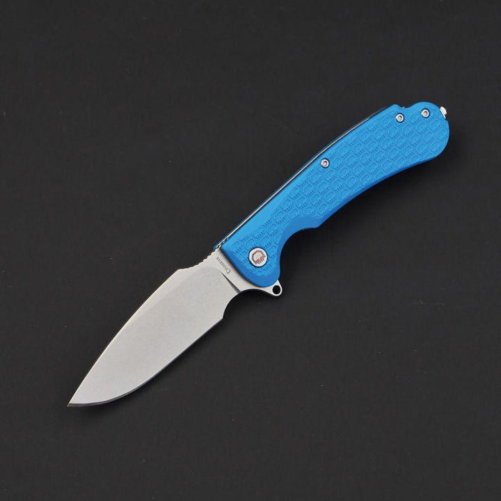 Daggerr Knives Fielder Linerlock Blue Textured G10 Stonewash 8Cr14MoV - Knives.mx