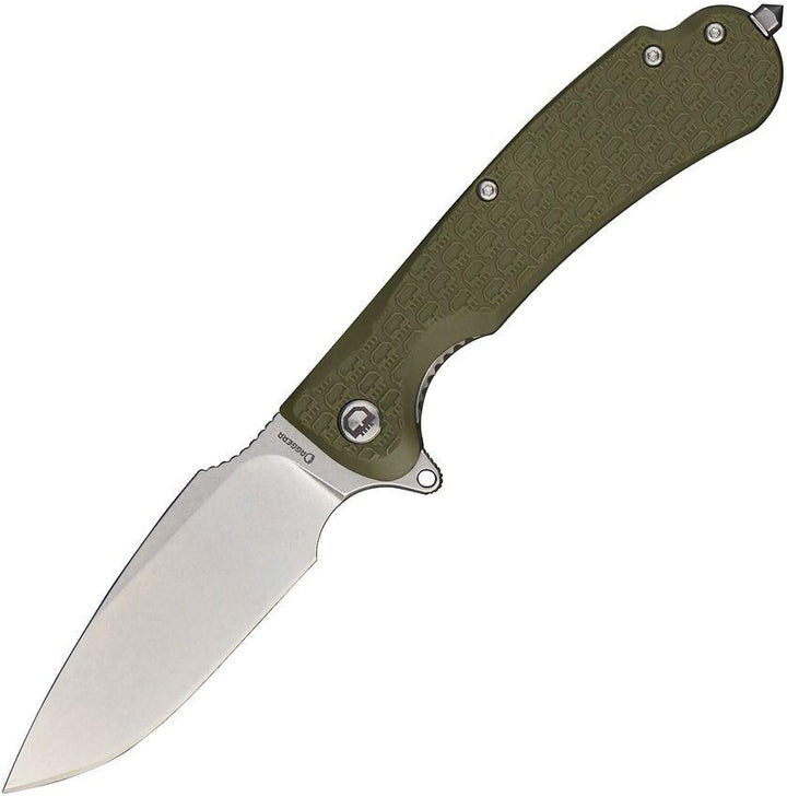 Daggerr Knives Fielder Linerlock Olive Green Textured G10 Stonewash 8Cr14MoV - Knives.mx