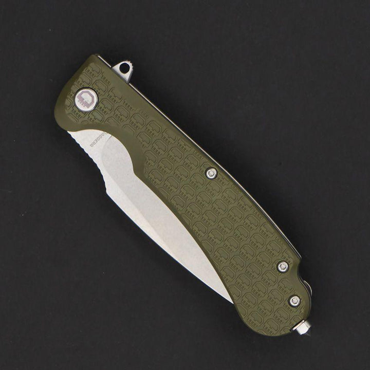 Daggerr Knives Fielder Linerlock Olive Green Textured G10 Stonewash 8Cr14MoV - Knives.mx
