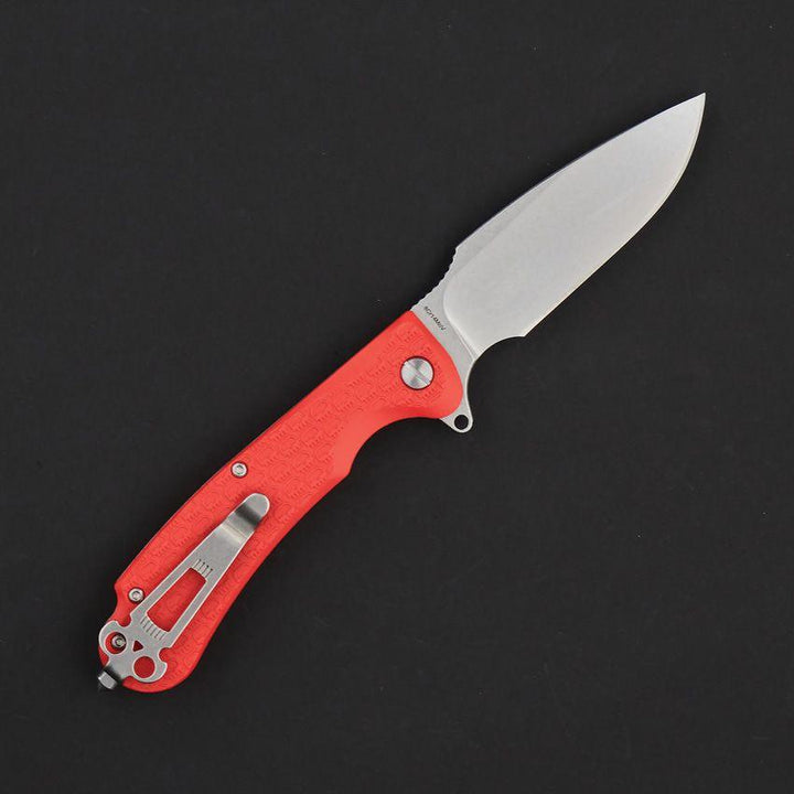 Daggerr Knives Fielder Linerlock Orange Textured FRN Stonewash 8Cr14MoV - Knives.mx