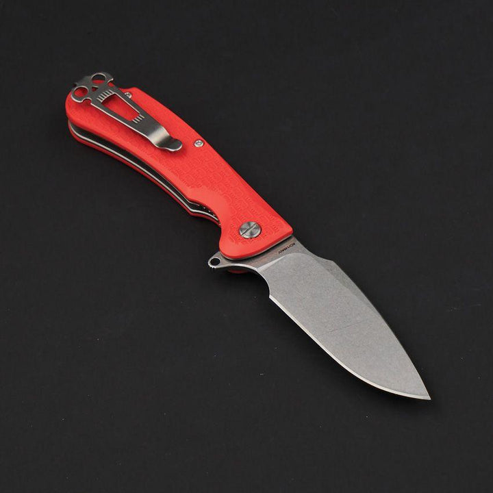 Daggerr Knives Fielder Linerlock Orange Textured FRN Stonewash 8Cr14MoV - Knives.mx