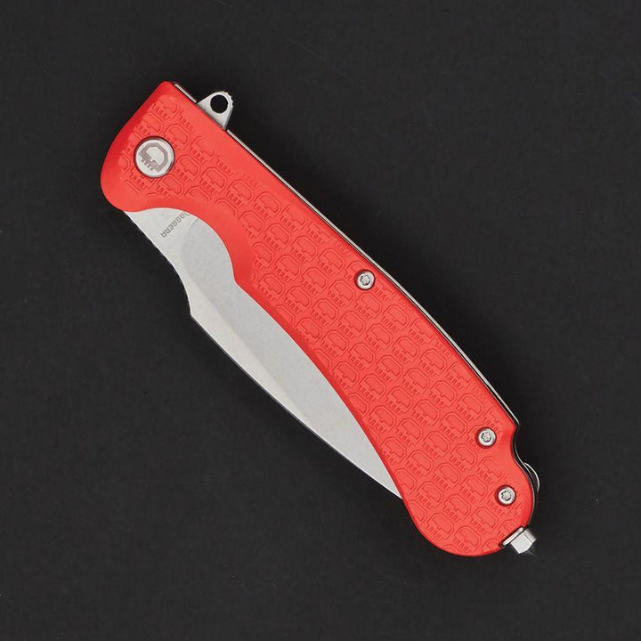 Daggerr Knives Fielder Linerlock Orange Textured FRN Stonewash 8Cr14MoV - Knives.mx