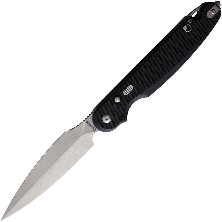 Daggerr Knives Nestor Button Lock Black G10 Stonewash VG-10 - Knives.mx