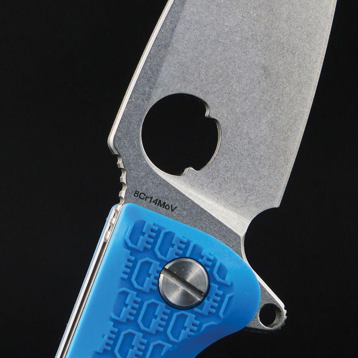 Daggerr Knives Resident Linerlock Blue Textured FRN Stonewash 8Cr14MoV - Knives.mx