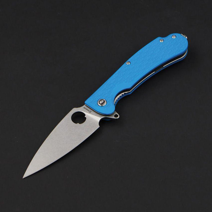 Daggerr Knives Resident Linerlock Blue Textured FRN Stonewash 8Cr14MoV - Knives.mx