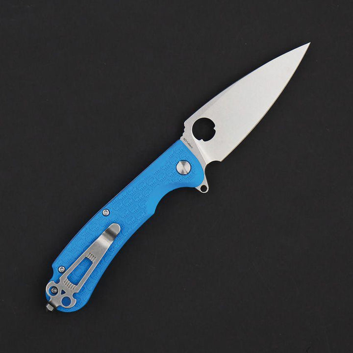 Daggerr Knives Resident Linerlock Blue Textured FRN Stonewash 8Cr14MoV - Knives.mx