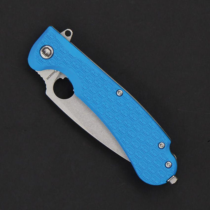 Daggerr Knives Resident Linerlock Blue Textured FRN Stonewash 8Cr14MoV - Knives.mx
