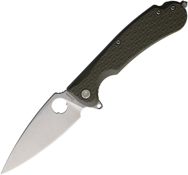 Daggerr Knives Resident Linerlock Olive Green Textured FRN Stonewash 8Cr14MoV - Knives.mx