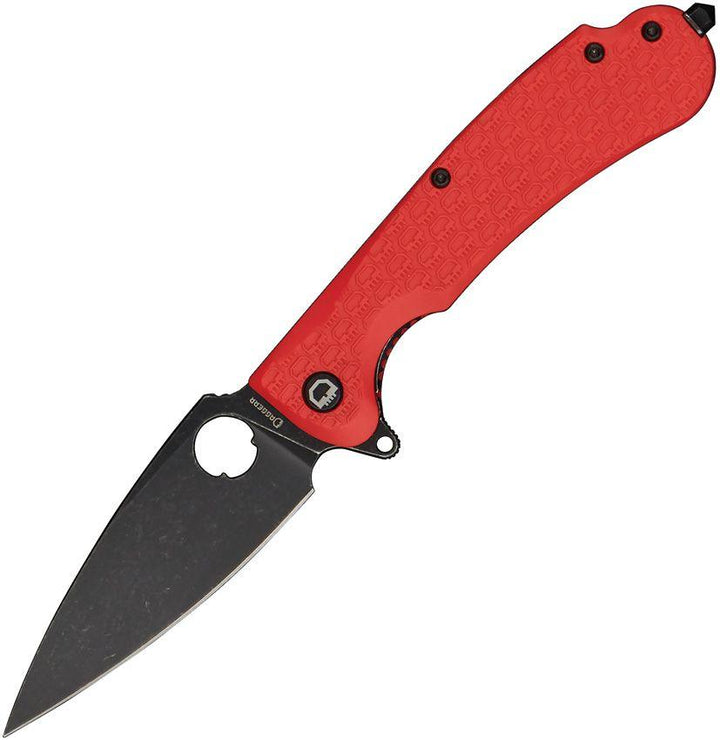 Daggerr Knives Resident Linerlock Orange Textured FRN Black Stonewash 8Cr14MoV - Knives.mx