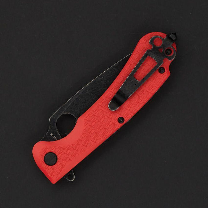 Daggerr Knives Resident Linerlock Orange Textured FRN Black Stonewash 8Cr14MoV - Knives.mx