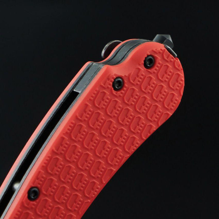 Daggerr Knives Resident Linerlock Orange Textured FRN Black Stonewash 8Cr14MoV - Knives.mx