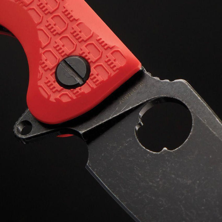 Daggerr Knives Resident Linerlock Orange Textured FRN Black Stonewash 8Cr14MoV - Knives.mx