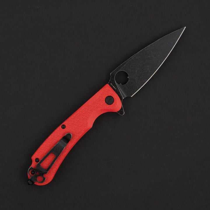 Daggerr Knives Resident Linerlock Orange Textured FRN Black Stonewash 8Cr14MoV - Knives.mx