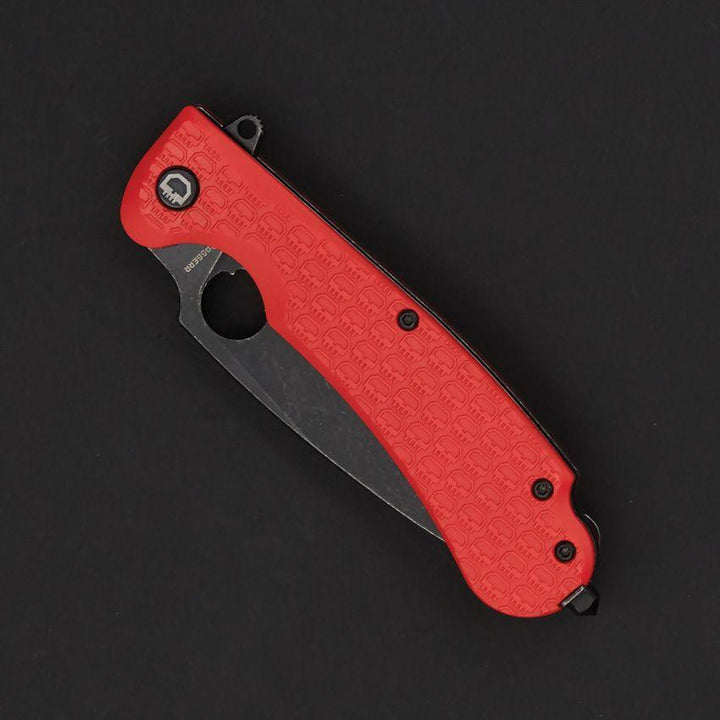 Daggerr Knives Resident Linerlock Orange Textured FRN Black Stonewash 8Cr14MoV - Knives.mx