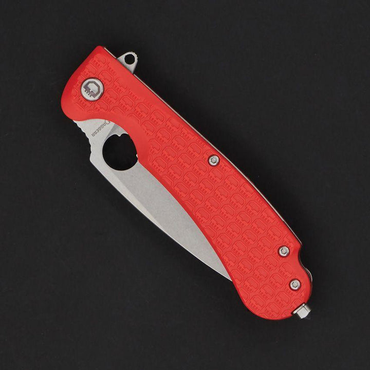 Daggerr Knives Resident Linerlock Orange Textured FRN Stonewash 8Cr14MoV - Knives.mx