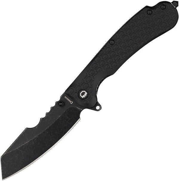 Daggerr Knives Rhino Linerlock Blackout Textured FRN Stonewash 8Cr14MoV - Knives.mx
