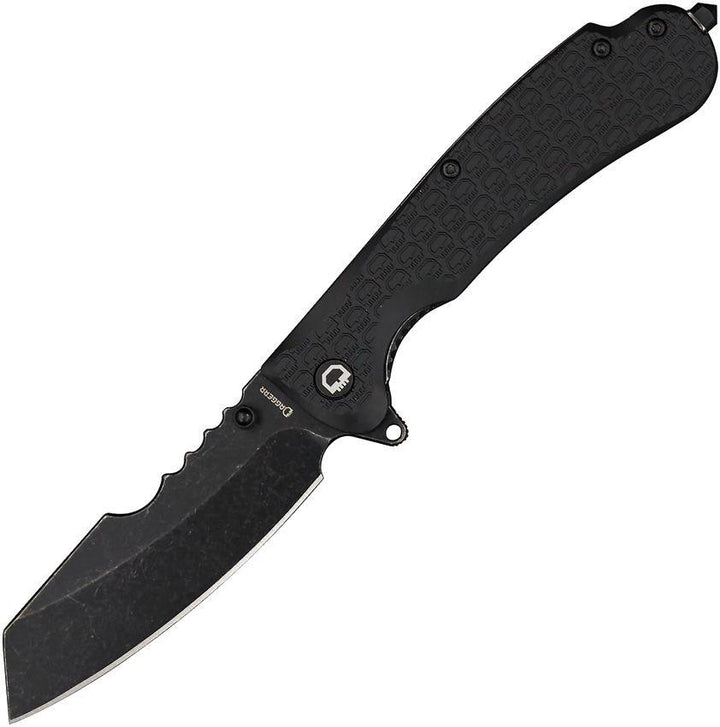 Daggerr Knives Rhino Linerlock Blackout Textured FRN Stonewash 8Cr14MoV - Knives.mx