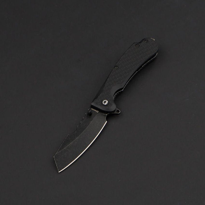 Daggerr Knives Rhino Linerlock Blackout Textured FRN Stonewash 8Cr14MoV - Knives.mx