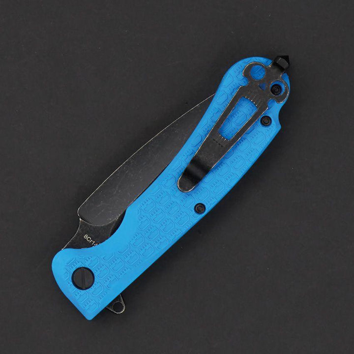 Daggerr Knives Urban 2 Linerlock Blue Textured FRN Black Stonewash 8Cr14MoV - Knives.mx