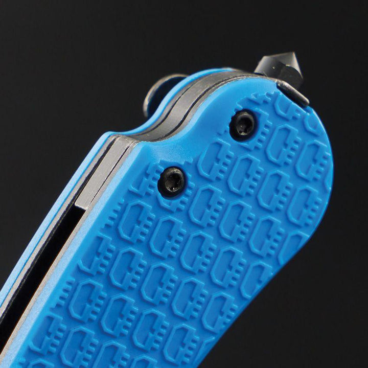 Daggerr Knives Urban 2 Linerlock Blue Textured FRN Black Stonewash 8Cr14MoV - Knives.mx
