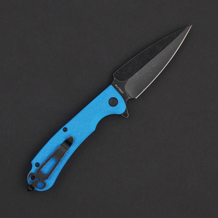 Daggerr Knives Urban 2 Linerlock Blue Textured FRN Black Stonewash 8Cr14MoV - Knives.mx