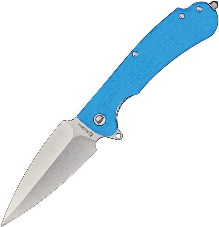 Daggerr Knives Urban 2 Linerlock Blue Textured FRN Stonewash 8Cr14MoV - Knives.mx