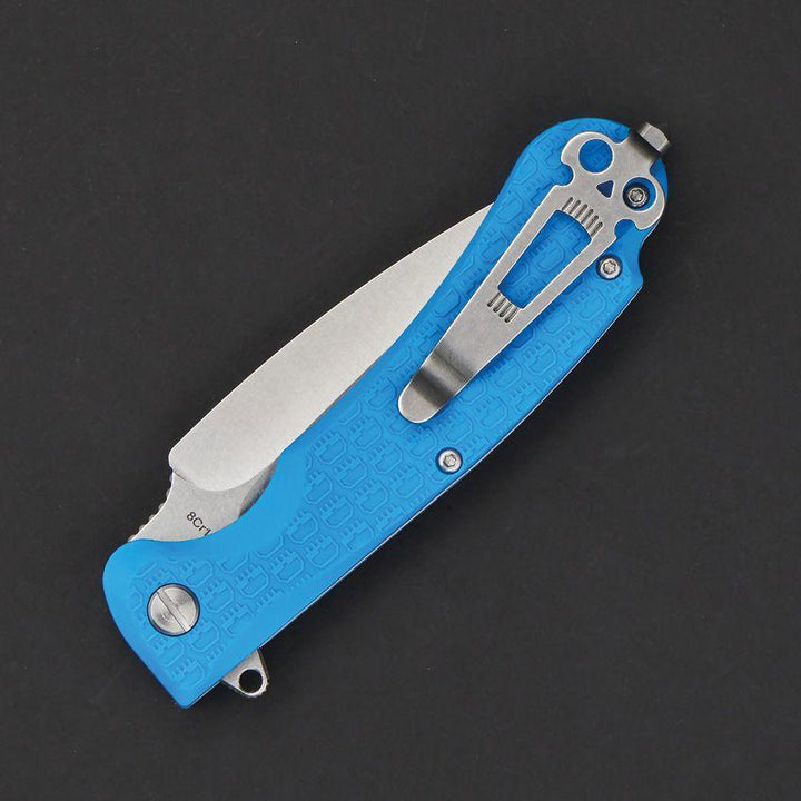 Daggerr Knives Urban 2 Linerlock Blue Textured FRN Stonewash 8Cr14MoV - Knives.mx