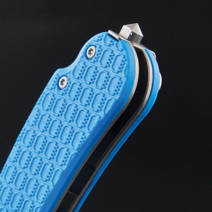 Daggerr Knives Urban 2 Linerlock Blue Textured FRN Stonewash 8Cr14MoV - Knives.mx