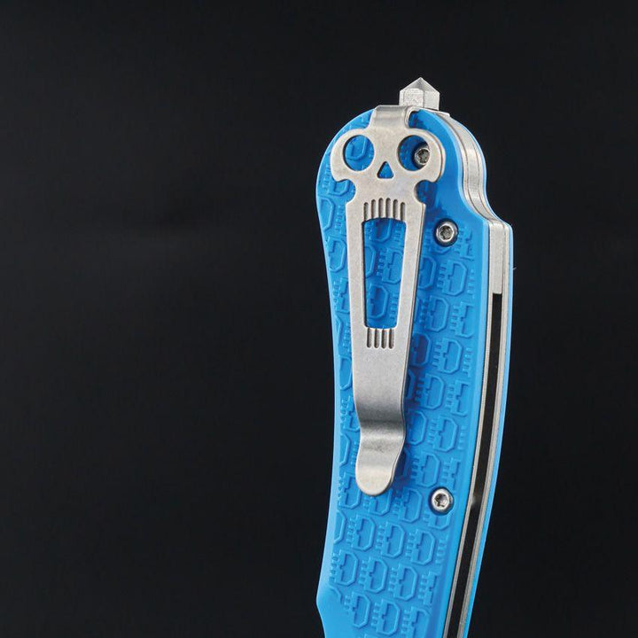 Daggerr Knives Urban 2 Linerlock Blue Textured FRN Stonewash 8Cr14MoV - Knives.mx