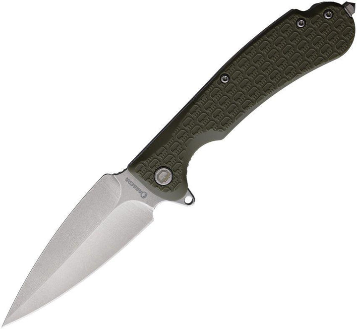 Daggerr Knives Urban 2 Linerlock Olive Green Textured FRN Stonewash 8Cr14MoV - Knives.mx