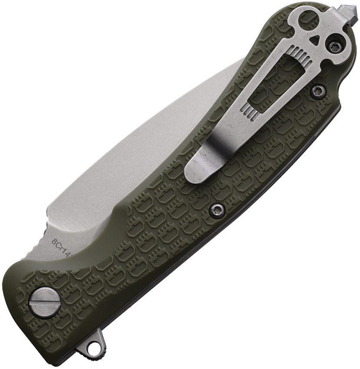 Daggerr Knives Urban 2 Linerlock Olive Green Textured FRN Stonewash 8Cr14MoV - Knives.mx