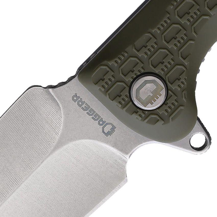 Daggerr Knives Urban 2 Linerlock Olive Green Textured FRN Stonewash 8Cr14MoV - Knives.mx