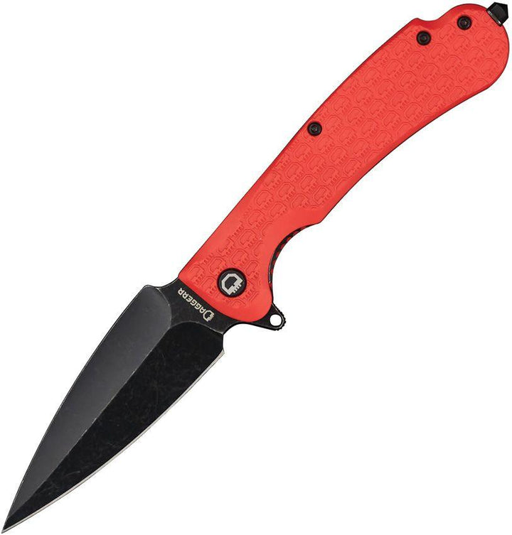 Daggerr Knives Urban 2 Linerlock Orange Textured FRN Black Stonewash 8Cr14MoV - Knives.mx