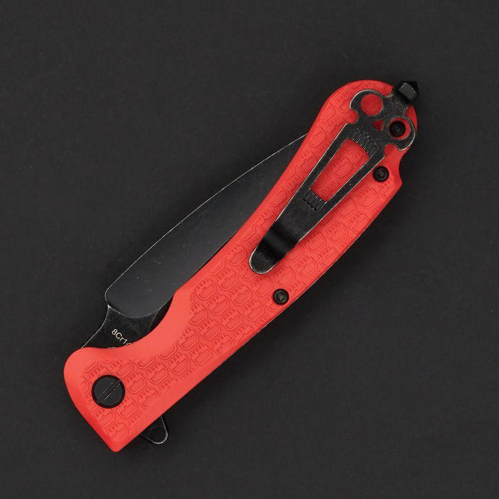 Daggerr Knives Urban 2 Linerlock Orange Textured FRN Black Stonewash 8Cr14MoV - Knives.mx